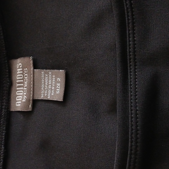 ADDITIONS BY CHICO'S WOMEN'S SLEEVELESS BLACK  TANK TOP. SIZE 2 - Picture 5 of 10